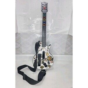 Guitar Hero Nintendo Wii Gibson Guitar White RedOctane 95125.805 W/Strap